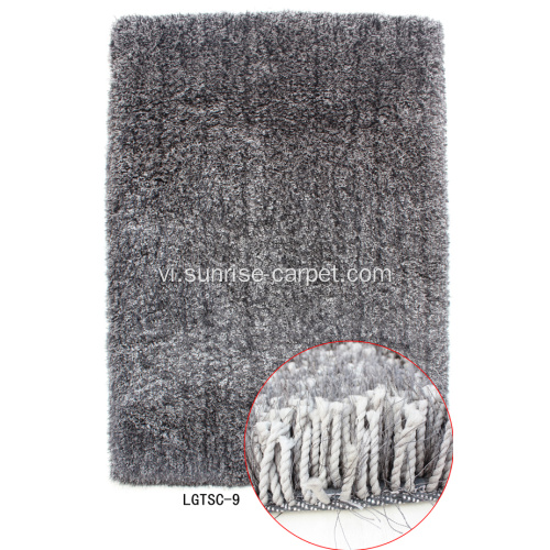 Thun và Vải Silk hỗn hợp Long Pile Shaggy